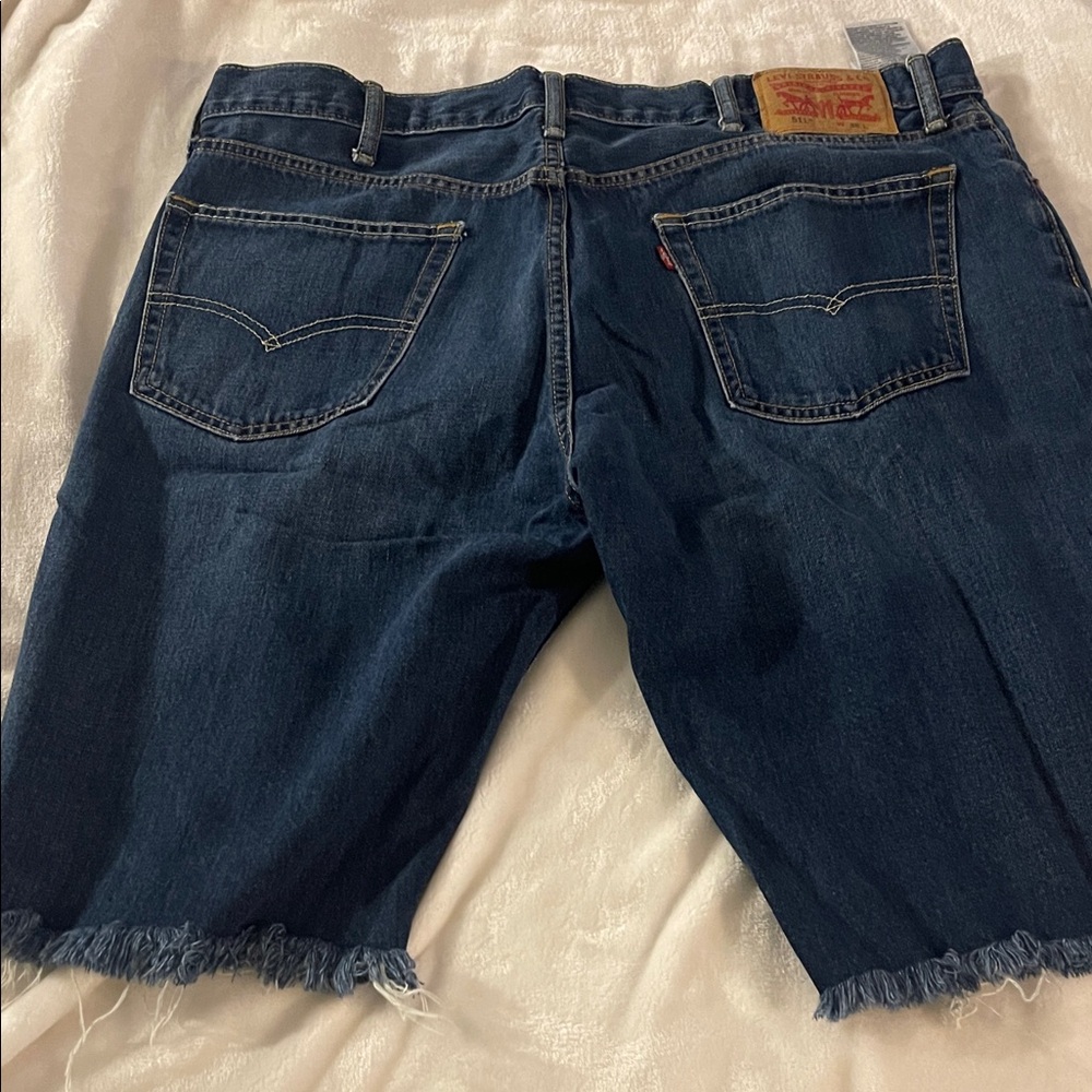 Levi's Dark Blue Jean Shorts